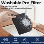 EVALIT ET066 Air Purifier For Home Large Room,Grey